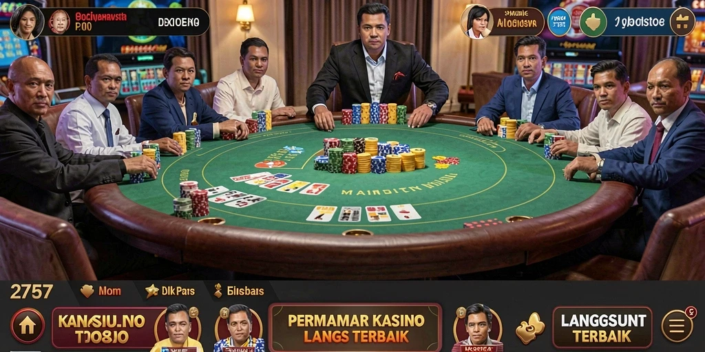 Screenshot gameplay Live Casino yang mendebarkan di 2757.