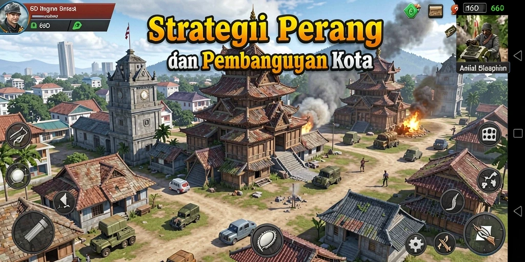 Tampilan gameplay epik dalam 66D dengan aksi strategi yang mendebarkan.