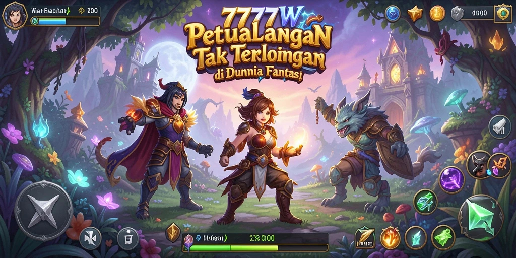 Tangkapan layar 7777W menunjukkan gameplay yang mendebarkan dan penuh tantangan.