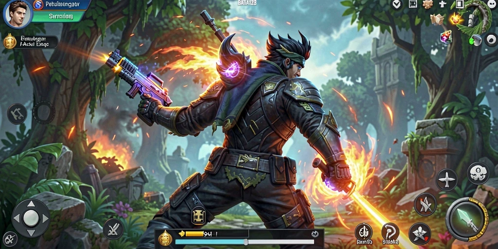Tampilan gameplay epik BATA123 dengan pertempuran seru dan aksi mendebarkan.