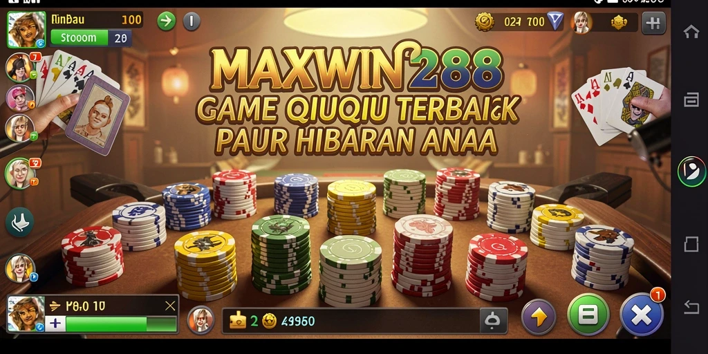 Tampilan menarik gameplay QiuQiu MAXWIN288 dengan grafis menawan.