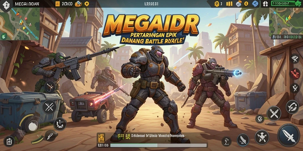 Tampilan dinamis dan penuh aksi dari gameplay MEGAIDR.