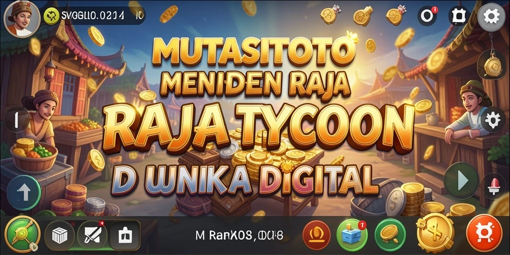 Screenshot gameplay menunjukkan pengelolaan bisnis yang dinamis.
