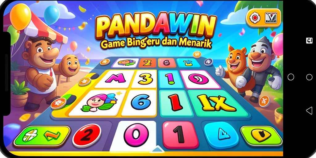 Gameplay seru Bingo di PANDAWIN dengan tampilan menarik.